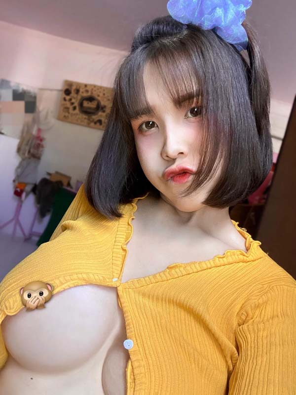 cherry xmk แจกวาร์ป เชอร์รี่ สาวผมสั้น อกโต รูปเด็ด Onlyfans ยั่ว 18+ 12